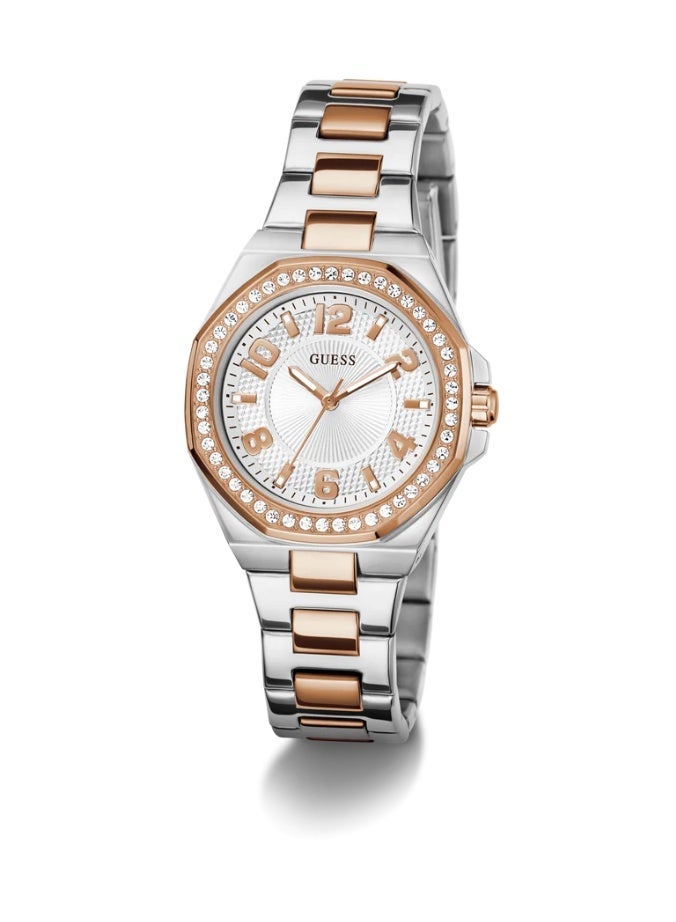 Guess Women's  2-Tone Case White Dial Quartz Watch GW0877L4 - Image 5